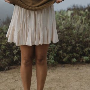 Light pink flowy skirt